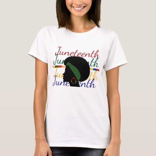 Feestelijke Juneteenth T-shirt (Voorkant)