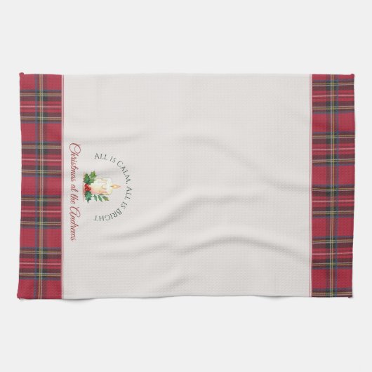 Feestelijke kaars Aangepaste Gepersonaliseerde Naa Theedoek (Horizontaal)