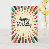 Feestelijke Kaarscirkelfolder Kaart (Gele Bloem)