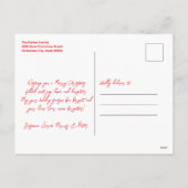 Feestelijke Kaarsdennentakken Kerstgroet Feestdagenkaart (Achterkant)