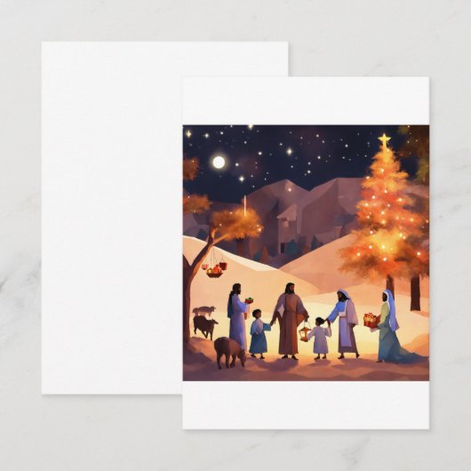 Feestelijke Kaart Boutique (Voorkant / Achterkant)