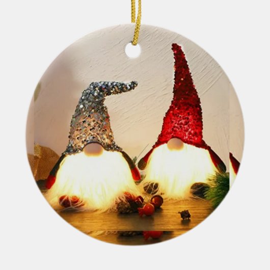 "FEESTELIJKE KABOUTERS" ORNAMENT EN GESCHENK (Voorkant)