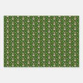 Feestelijke Kajak Kerstboom rood groen blauw Inpakpapier Vel (Voorkant 3)