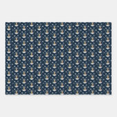 Feestelijke Kajak Kerstboom rood groen blauw Inpakpapier Vel (Voorkant 2)