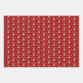 Feestelijke Kajak Kerstboom rood groen blauw Inpakpapier Vel (Voorkant)