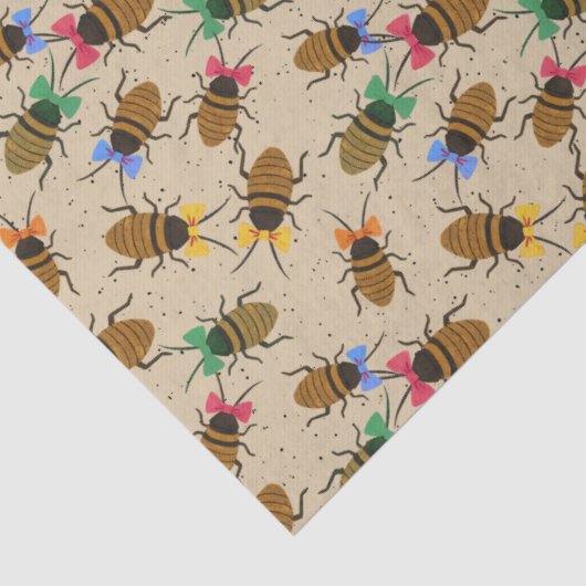 Feestelijke kakkerlakken met kerstbogen tissuepapier (Detail)