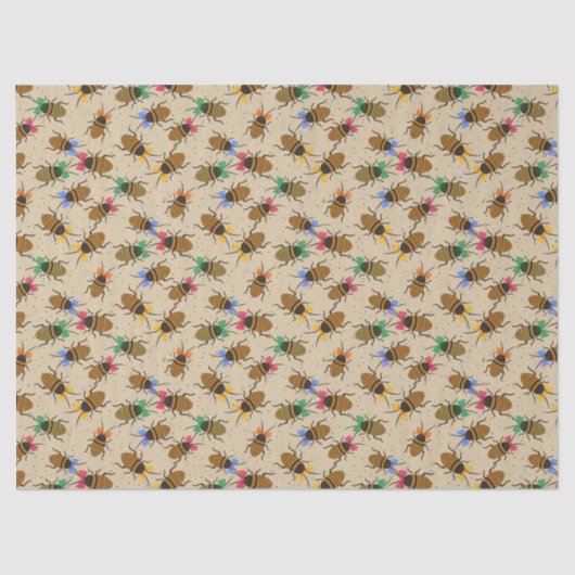 Feestelijke kakkerlakken met kerstbogen tissuepapier (Voorkant)