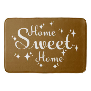 Feestelijke kalligrafie en sterren 'Home Sweet Hom Badmat