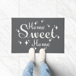 Feestelijke kalligrafie en sterren 'Home Sweet Hom Deurmat