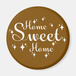 Feestelijke kalligrafie en sterren 'Home Sweet Hom Magneet