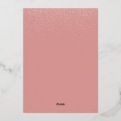 Feestelijke kalligrafie schattige katten rood kers folie uitnodiging (Achterkant)