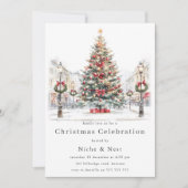 Feestelijke Kantoor Corporate Christmas Celebratio Kaart (Voorkant)