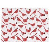 Feestelijke Kardinaal Vogel Waterverf Groot Cadeauzakje (Achterkant)