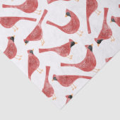 Feestelijke Kardinaal Vogel Waterverf Tissuepapier (Detail)