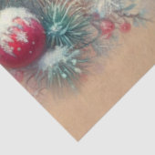 Feestelijke Kardinalen Rustieke Woodland Decoupage Tissuepapier (Detail)