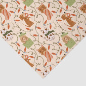 Feestelijke Kat Hond Kerstverlichting Tissuepapier (Detail)