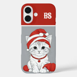 Feestelijke katten in kerstkostuums - Holiday Vibe iPhone 16 Hoesje