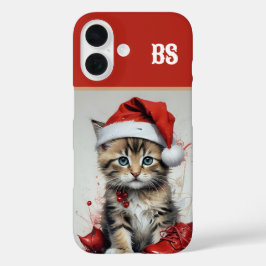 Feestelijke katten in kerstkostuums - Holiday Vibe iPhone 16 Hoesje