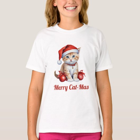 Feestelijke katten in kerstkostuums - Holiday Vibe T-shirt (Voorkant)