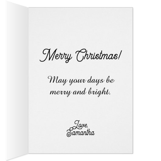 Feestelijke Katten Kerstkaart (Binnen (Rechts))