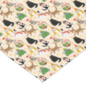 Feestelijke Katten Kerstpatroon Tafelkleed (Gekanteld)