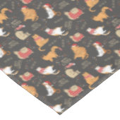 Feestelijke Katten Met Lichten Kerstpatroon Tafelkleed (Gekanteld)