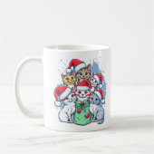 Feestelijke katten met Santa Hats en Holiday Cheer Koffiemok (Links)