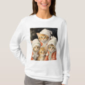 Feestelijke Katten T-shirt (Voorkant)
