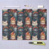 Feestelijke Katten Vakantie Inpakpapier Tissuepapier (Craft)
