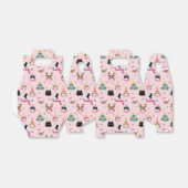 Feestelijke Kattengezichten in Vakantie Petten Pat Bedankdoosjes (Uitgevouwen)