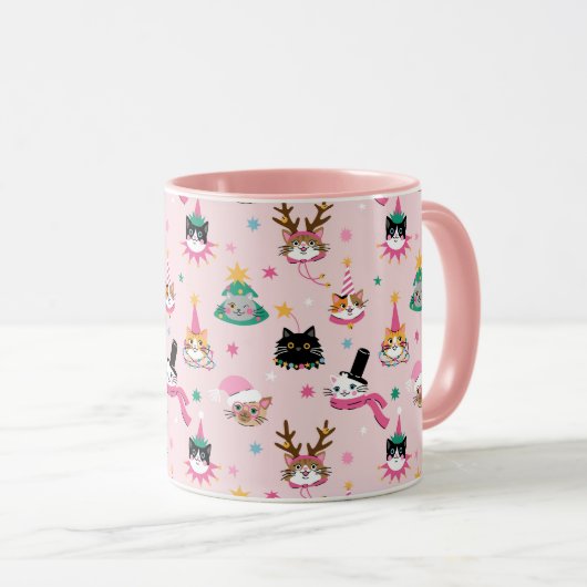 Feestelijke Kattengezichten in Vakantie Petten Pat Mok (Voorkant rechts)