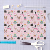 Feestelijke Kattengezichten in Vakantie Petten Pat Tissuepapier (Craft)