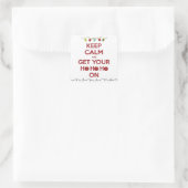 Feestelijke "Keep Calm" vakantie Stickers (Tas)