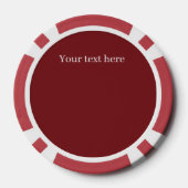 Feestelijke Kerst 3dee dinosaurus tekst toevoegen Poker Chips (Achterkant)