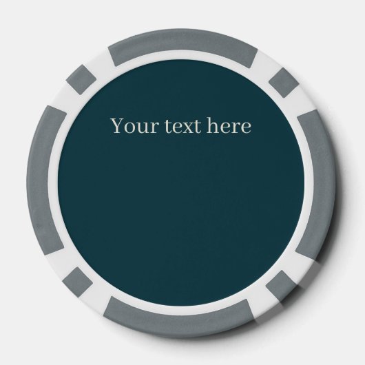 Feestelijke Kerst 3dee rendieren tekst toevoegen Poker Chips (Achterkant)