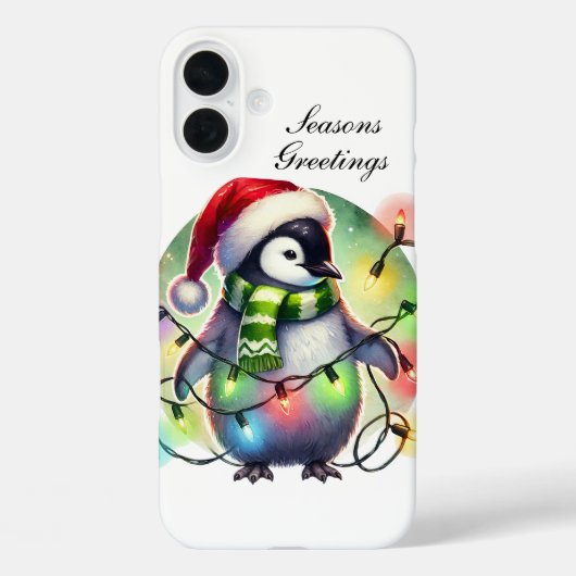 Feestelijke Kerst aap aanpasbaar Case-Mate iPhone Case (Achterkant)