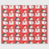 Feestelijke Kerst Achtergrond Cadeaupapier (Vlak)