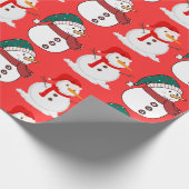 Feestelijke Kerst Achtergrond Cadeaupapier (Hoek)