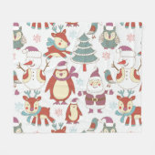 Feestelijke kerst:  achtergrond fleece deken (Voorkant (Horizontaal))
