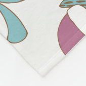 Feestelijke kerst:  achtergrond fleece deken (Hoek)