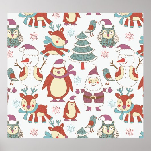 Feestelijke kerst:  achtergrond poster (Voorkant)