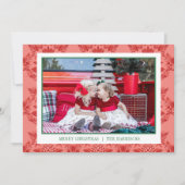 Feestelijke Kerst Ananas Ornamenten Foto Feestdagenkaart (Voorkant)