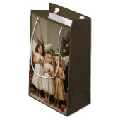 Feestelijke Kerst Angels Vakantie waterverf Klein Cadeauzakje (Achterkant Gekanteld)