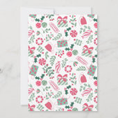 Feestelijke Kerst Baby Shower Kaart (Achterkant)