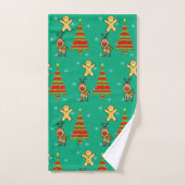 feestelijke kerst bad handdoek (Handdoek)