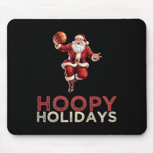 Feestelijke Kerst Basketbal Santa 1 Muismat