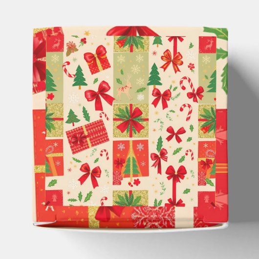 feestelijke kerst bedankdoosjes (Bovenkant)