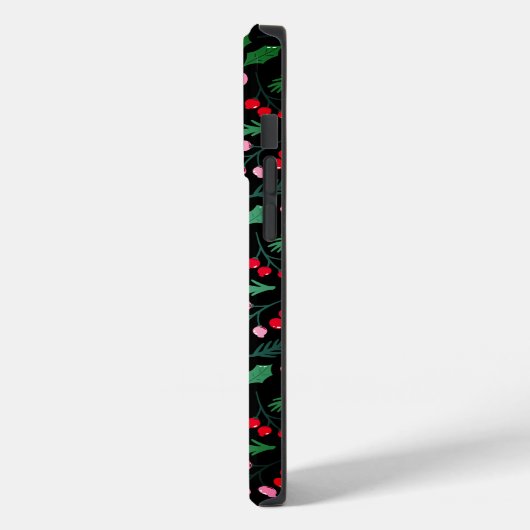 Feestelijke kerst Berry Delight naadloos patroon Case-Mate iPhone Case (Achterkant / Links)