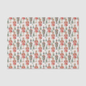 Feestelijke kerst betegelde notenkraker waterverf tissuepapier (Voorkant)