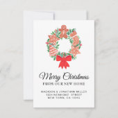 Feestelijke Kerst Bewegende Aankondiging Mini Kaar (Voorkant)